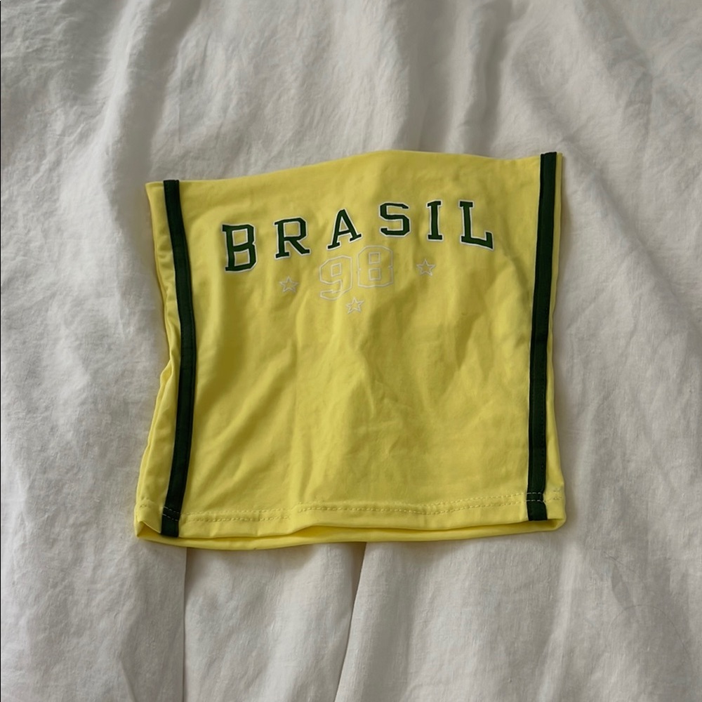 Yellow Brasil Tube Top
